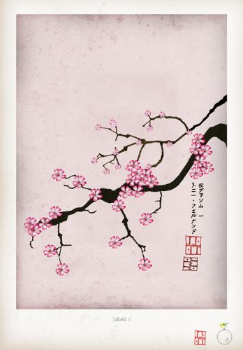 Cherry Blossom Print - Sakura V by Tony Fernandes